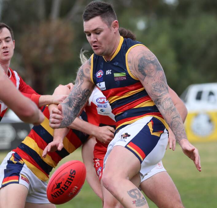 IN FORM: Jade Hodge kicked four goals for Leeton-Whitton against Collingullie-Glenfield Park on Saturday.