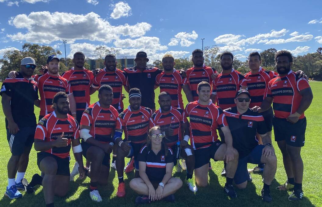 STILL A CHANCE: The Southern Inland Rugby Union (SIRU) men's representative sevens team in Canberra last weekend.