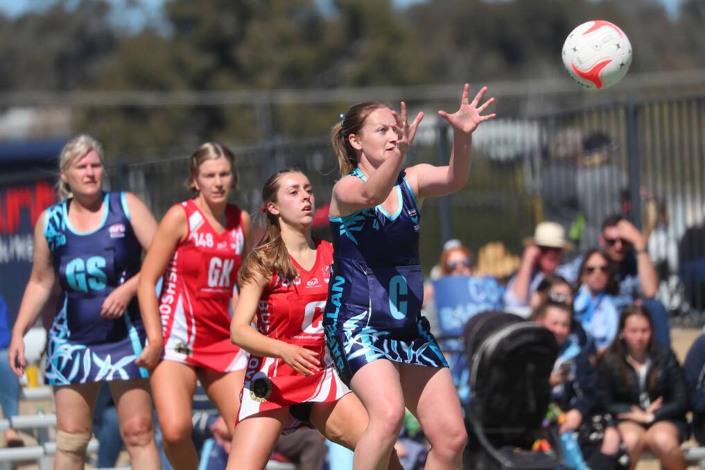 Barellan were represented on Farrer League grand final day last year by its C grade netball team. Picture: Emma Hillier