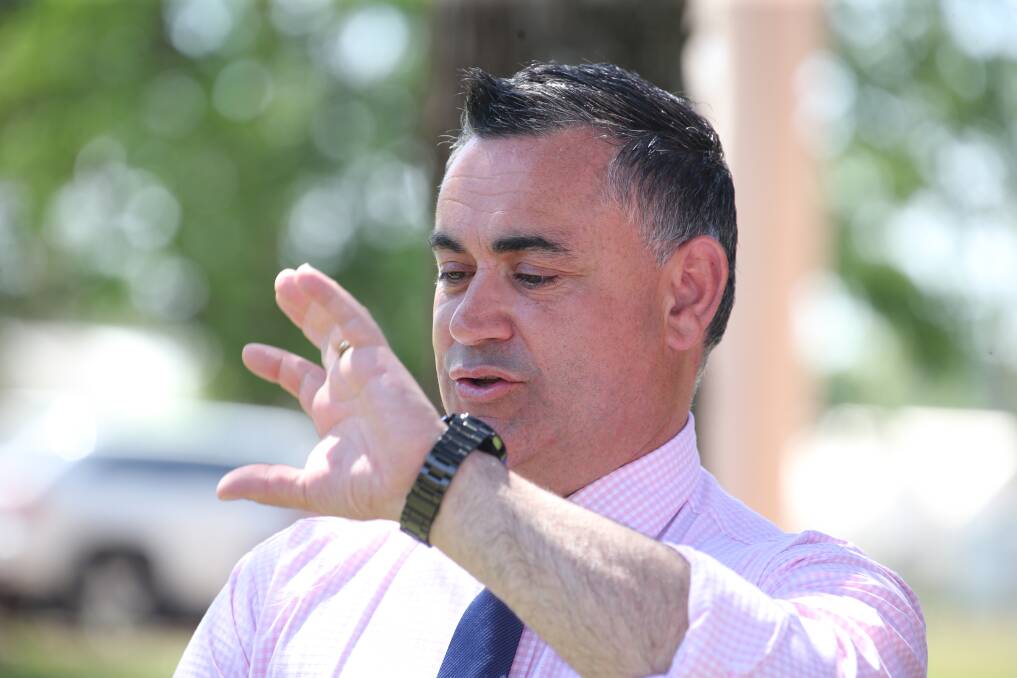 RIPPING IN: Deputy Premier John Barilaro said they "pause the plan" until people were put before "flora and fauna".