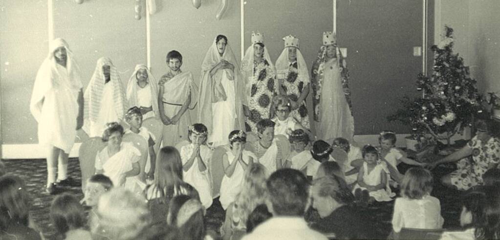 GRALEE School students all dressed up for the nativity story as part of a Christmas pageant that was held in 1974.