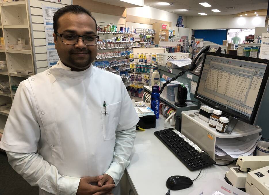 NEW FACE: New pharmacist-in-charge at Amcal Leeton, Tejaskumar (TJ) Patel, brings his skills to the experienced staff ready to serve the people of Leeton shire.
