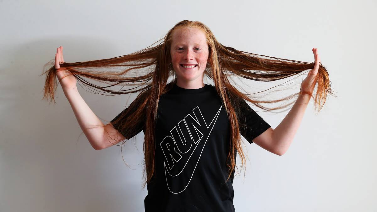 GOOD CAUSE: Cancer survivor Ethan Barrell hasn't had a haircut in five years, but he's about to lose the lot in the name of awareness. Picture: Emma Hillier