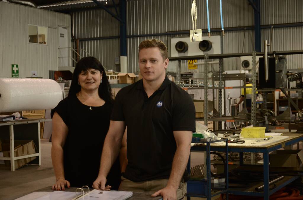 NETWORK: Celi Group's Leeton site manager Natalie Celi and Malmet general manager Peter Kirkup say extending the NBN to Vance Industrial Estate is beneficial to local businesses. 