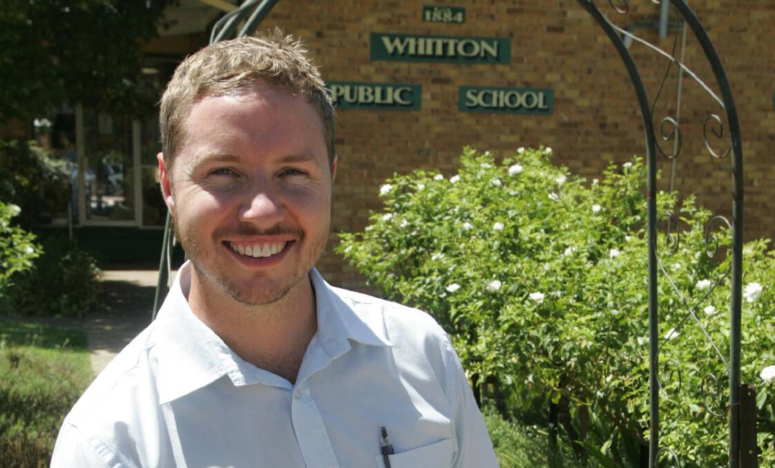2014: Whitton Public School's new principal Jeremy Campbell.