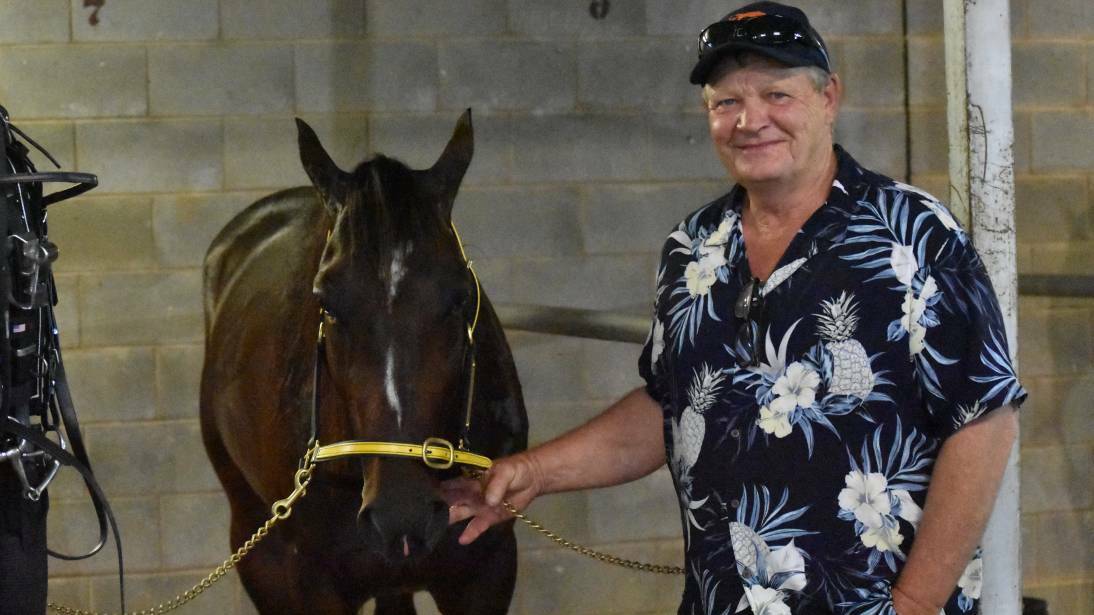 Leeton owner Michael Boots lines up two of the top three chances in the betting for the Inter Dominion Pacing Championship at Albion Park on Saturday.