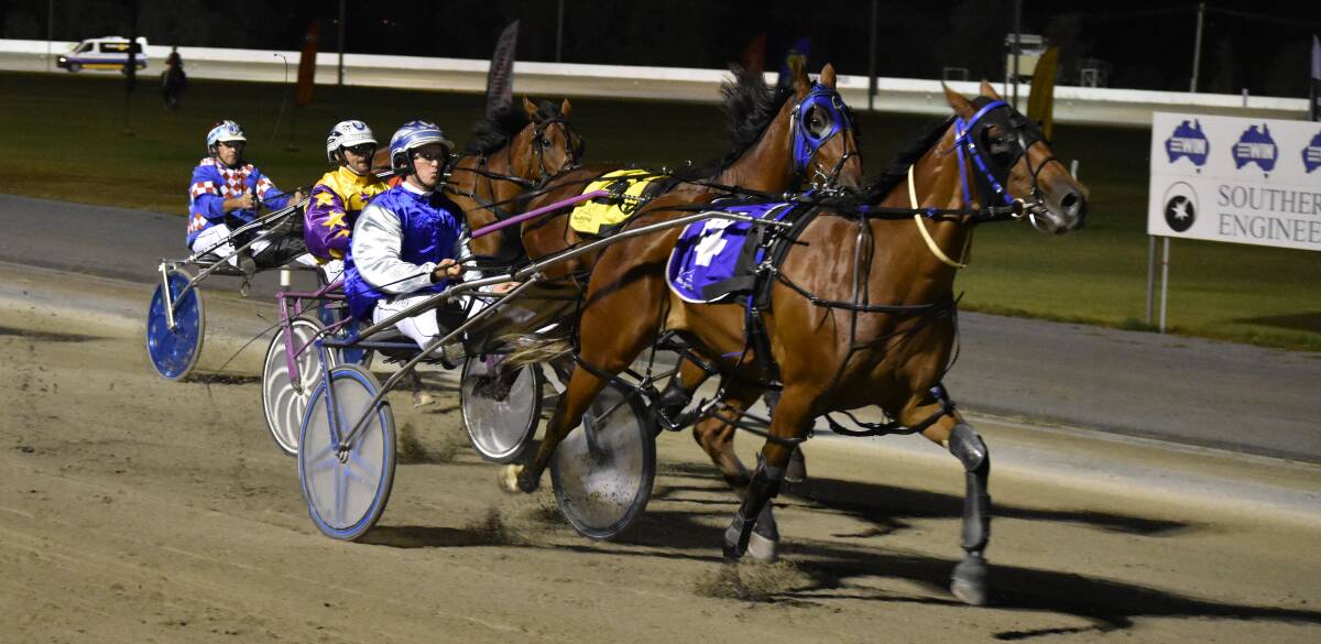 DATE CHANGE: The MIA Breeders Plate final will now be run on Tuesday due to the forecast top of 46 on Friday. Heat winner Realnspectacular has drawn eight in the final. Picture: Courtney Rees