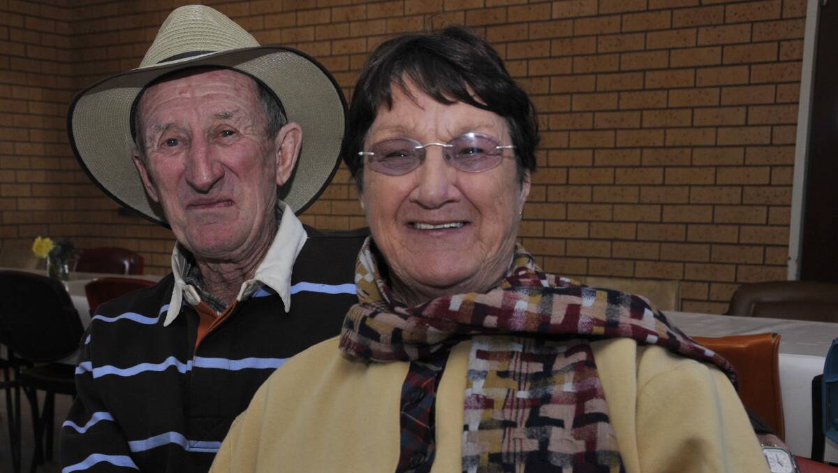 Joe Painting with his wife Shirley at Coolamon in 2010.