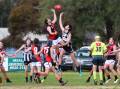 IT AIN'T BROKE: The Rock Yerong Creek and Marrar do battle at Langtry Oval last season. The Magpies have won seven Farrer League flags since 1997. The Bombers have been the most successful club in recent years with two of the last three grand finals.