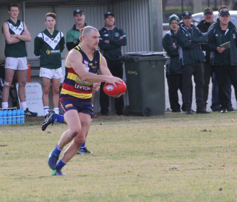 Leeton-Whitton midfielder Matt Rainbird has been in charge on match-day for the Crows' two wins in the last two weeks.