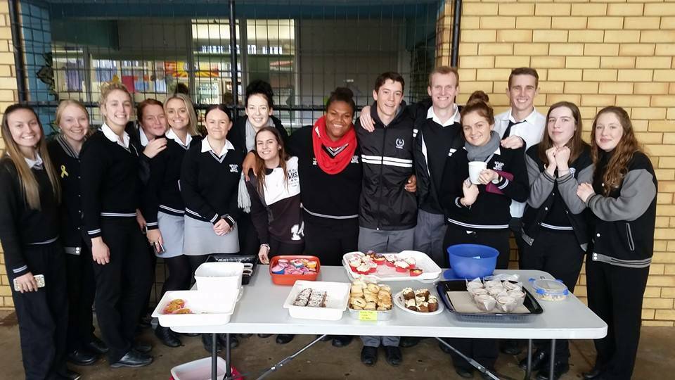 FUNDRAISING: The school knows successful fundraising, with Leeton High School year 12 students also raising money for Leeton Can Assist in 2016.