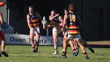 Jade Hodge kicked six goals but it wasn't enough for the Crows in the Western Derby against Griffith. Picture by Liam Warren