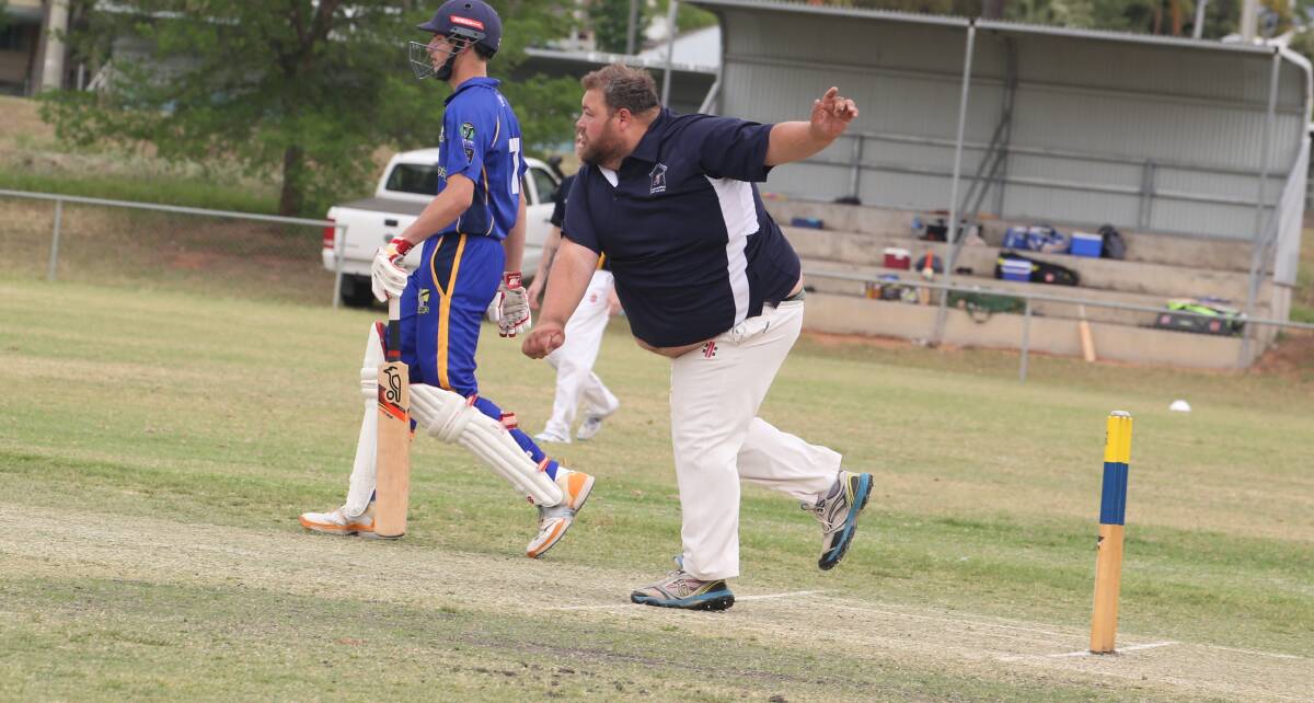 WICKET TAKER: Narrandera's Brodie Perram picked up crucial wickets in his side's win over LSC Colts. Picture: Anthony Stipo