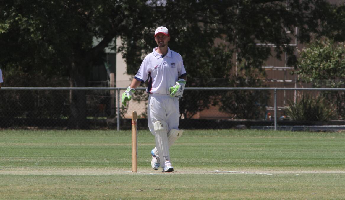 CONTRIBUTION: LSC Colts' Jarryd Day broke into double digits as his side pick up first innings points against Narrandera. PHOTO: Talia Pattison