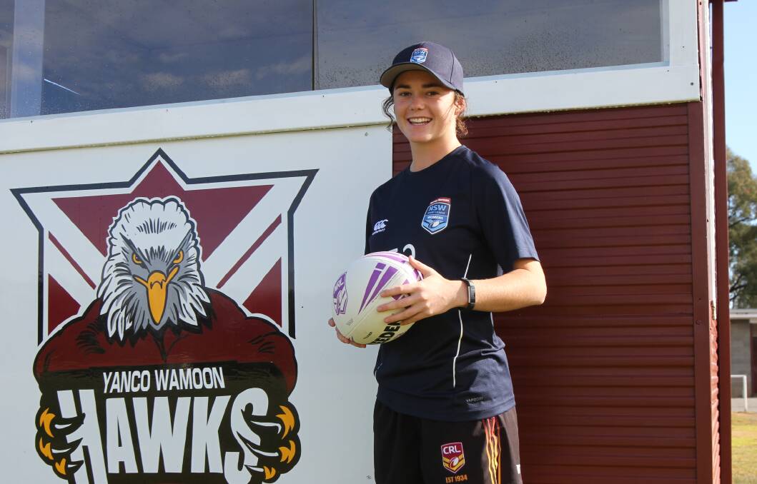 PUMPED: Yanco-Wamoon speedster Tess Staines can't wait to pull on the Blue of NSW next week as part of the under 18s squad to take on Queensland. PHOTO: Liam Warren