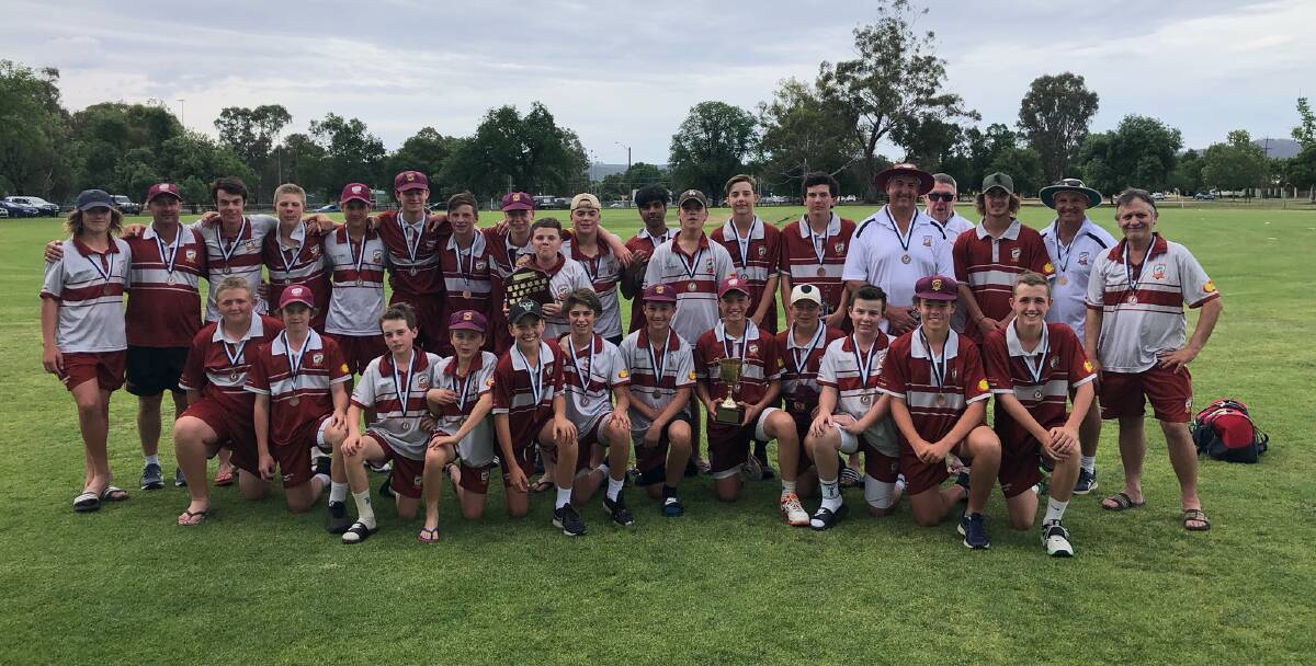 CHAMPIONS: Murrumbidgee Cricket Council hold both the Graham Gorrell Cup and Colston/Scammell Shield. Picture: Supplied. 