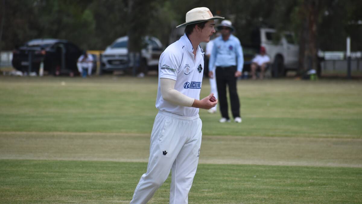 CHALLENGE DEFEATED: Angus Boulton added some late runs for Griffith but it wasn't enough as Temora held onto the Hedditch Cup. PHOTO: Liam Warren