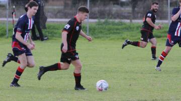 Leeton United's Bailey Carlos scored four of his side's 10 goals in their convincing win over Tolland