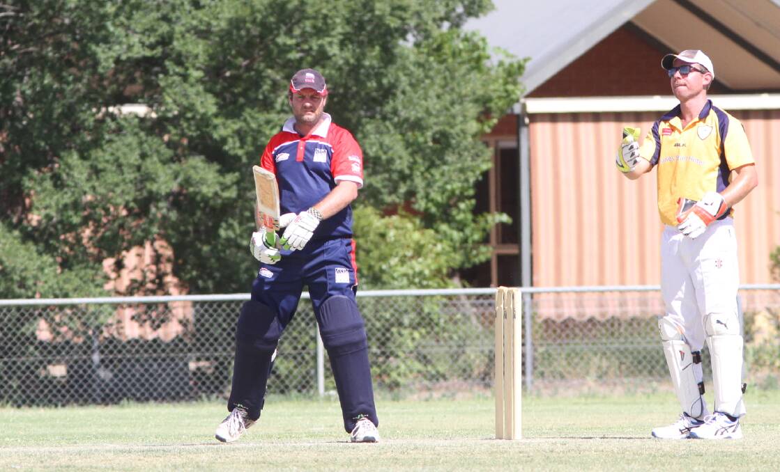 FIGHTING CHANCE: Colts' Matt Curry tried to give his side a shot after scoring 38 runs against Narrandera. Picture: Talia Pattison
