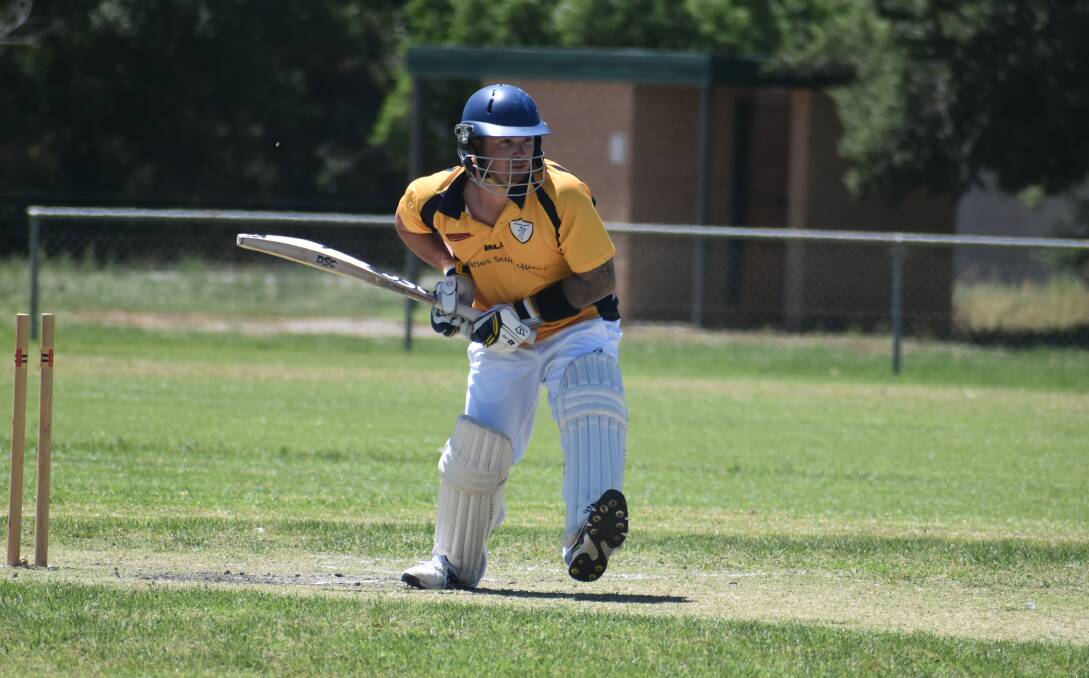 CRUCIAL KNOCK: Narrandera's Jordan Camm played a vital innings to see his side remain in the hunt for a Twenty20 final appearance. PHOTO: Liam Warren