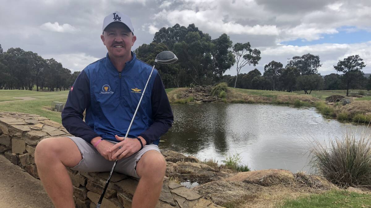 ALL SMILES: Kyle Tuckett has captured his first club championships at Wagga City Golf Club over the weekend. Picture: Matt Malone