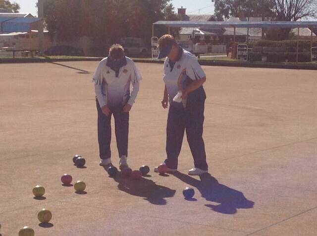 Judy Heness & Jan Walker playing in the Club Pairs Championships