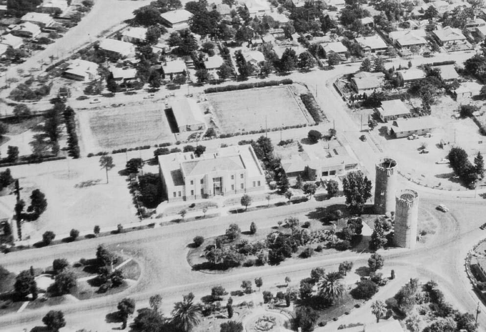 BIRD'S EYE VIEW: An aerial view of Chelmsford Place with the Water Conservation & Irrigation Commission. Picture: Contributed