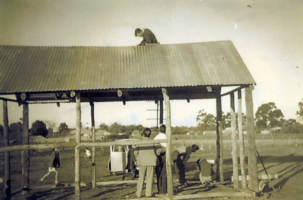 CONSTRUCTION:The building of the Australian Inland Mission Church was completed with voluntary labour in 1957 at Wattle Hill. Picture: Contributed
