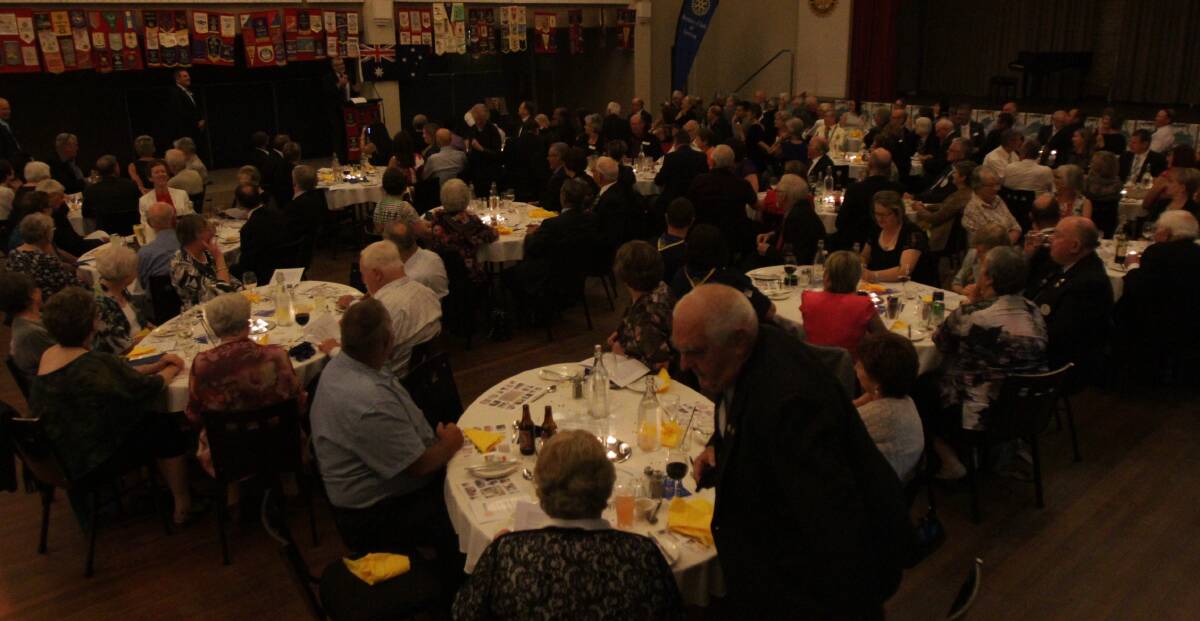 GREAT GATHERING: It was a huge crowd over the weekend to celebrate the Rotary Club of Leeton 75th anniversary. Picture: Ron Arel.