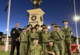The 223 Army Cadet Unit Leeton marched in the dawn service and was part of the Catafalque Party during Anzac Day 2024. Picture by Talia Pattison