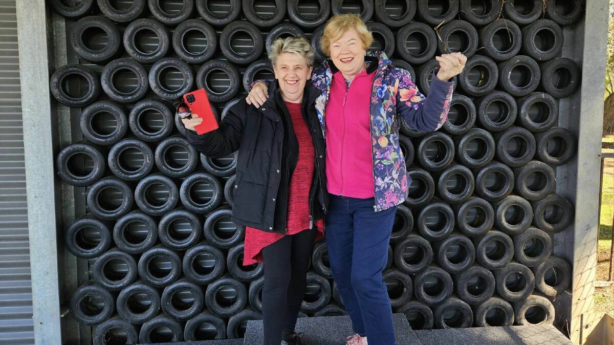 Inner Wheel Club of Leeton member Lenore Ditton (left) and Jan Munro. Picture supplied