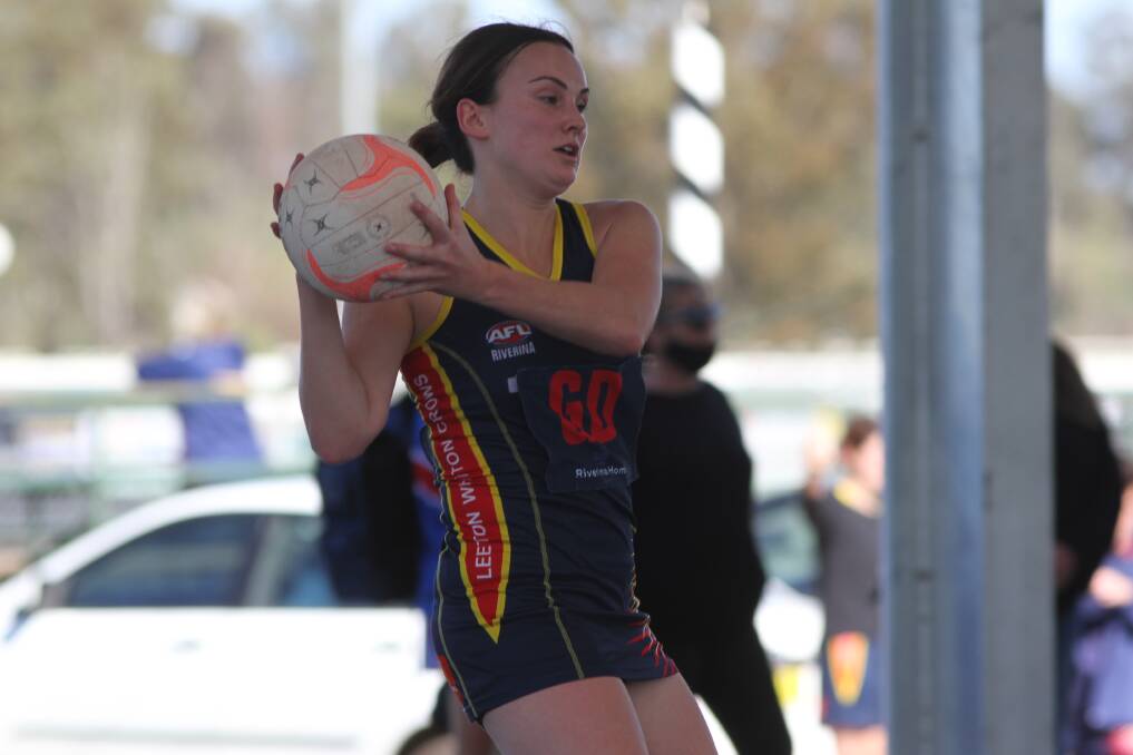 FIGHT HARD: Leeton-Whitton's Katelyn Clyne played well in defence on the weekend against Turvey Park. Photo: Talia Pattison 
