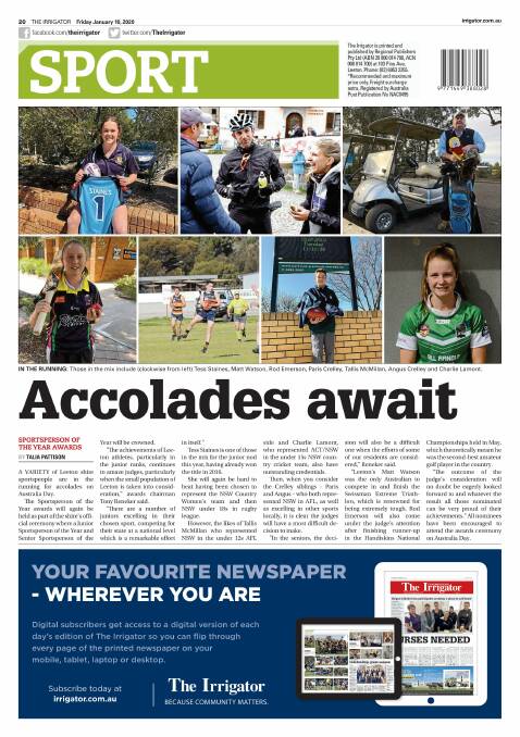 Looking back: The Irrigator's back pages of 2020, January-March | Photos