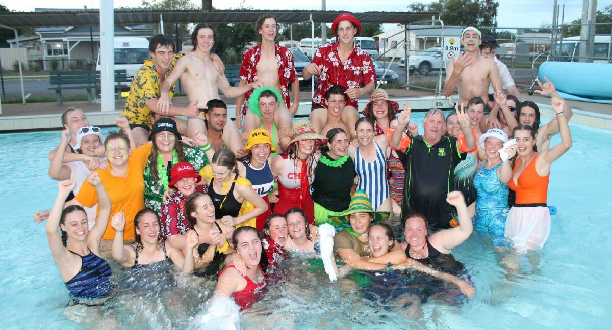 Yanco Agricultural High School's year 12 class of 2020 had a ball at their last ever swimming carnival. 