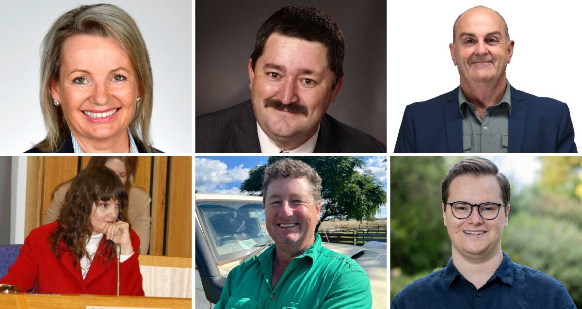 FINAL SAY: Six of the eight Farrer candidates who have given their last say on why Leeton shire residents should vote for them on Saturday. They are (top) Sussan Ley, Darren Cameron, Paul Britton, (bottom) Amanda Duncan-Strelec, Ian Roworth and Eli Davern. Absent: Julie Ramos and Richard Francis. 