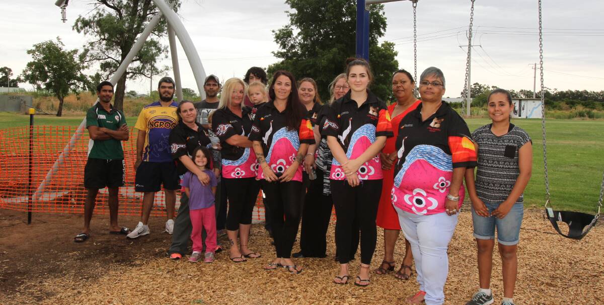 MAKING A DIFFERENCE: Members of the Leeton men's and women's Aboriginal groups have helped to make significant changes to Gossamer Park in Wattle Hill with more still to come. 
