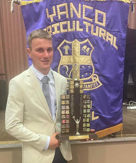 Jake Turner was named the Yanconian of the Year for 2023 at the recent graduation evening. Picture supplied 
