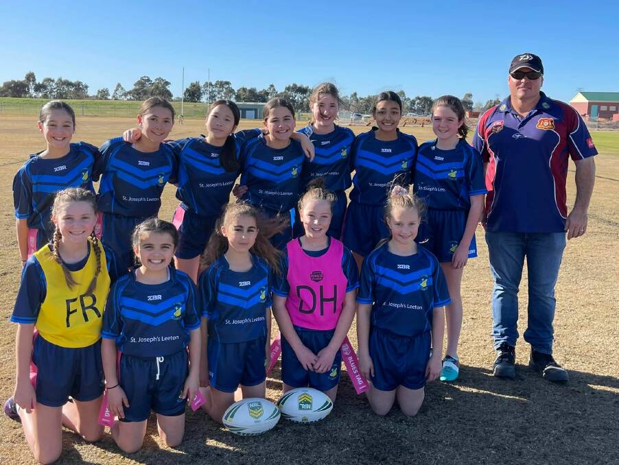 TEAM SPIRIT: The St Joseph's girls league tag side performed well at the recent Mortimer Shield regional finals. Photo: Supplied