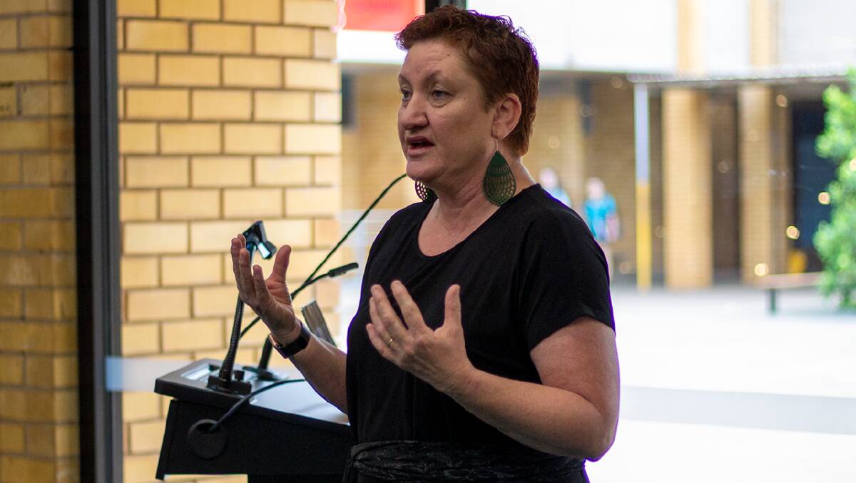 INSPIRE: Leeton's Kate O'Callaghan was one of two guest speakers from the shire to speak during International Women's Day at a school in Griffith. Photo: Supplied