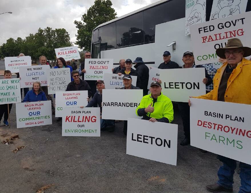 MESSAGE: Residents from throughout the MIA, including Leeton, were part of the Convoy to Canberra this week. Photo: Kim Woods