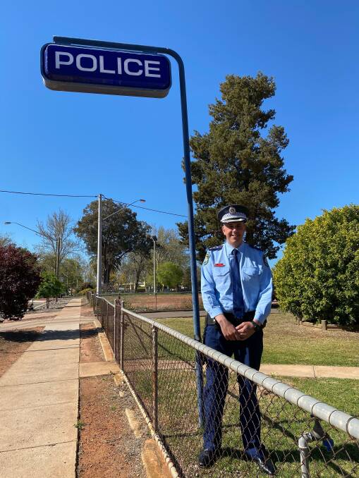 ONE YEAR ON: It has been 12 months since District Inspector Justin Cornes started in his role in charge of policing in Leeton and Narrandera. Photo: Talia Pattison