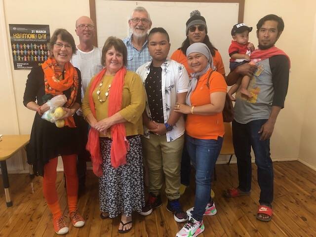 Joining together to celebrate Harmony Day.