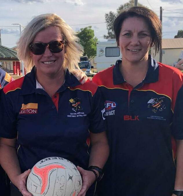 READY TO GO: A grade co-coaches Nicole Matthews (left) and Beck McCallum are hopeful the season ahead will be a big one for their side. Photo: Contributed 