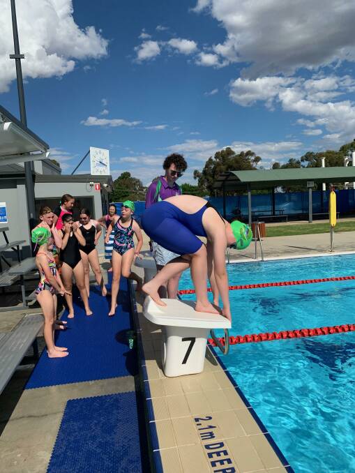 TRAIN: Leeton swimmers are ready to race on their home turf this weekend. Photo: Supplied