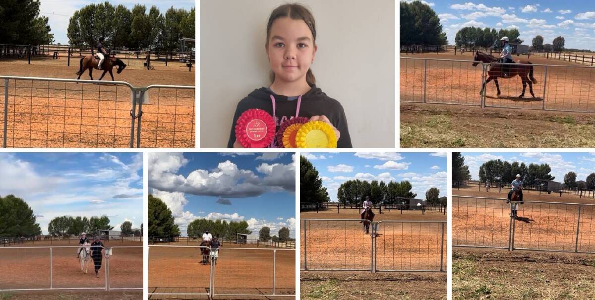 COMPETING: Purdon Park in Leeton shire was well represented at the recent CGP online dressage competition. Photo: Supplied