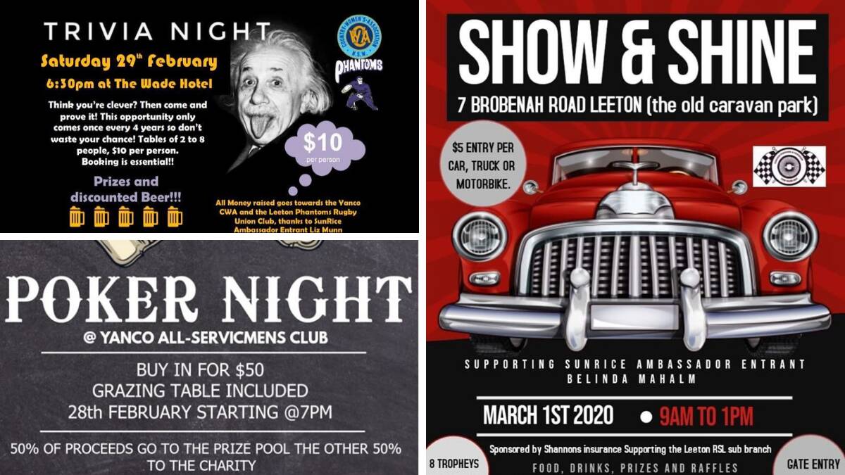 What's On: Poker, trivia, show and shine - it's all here