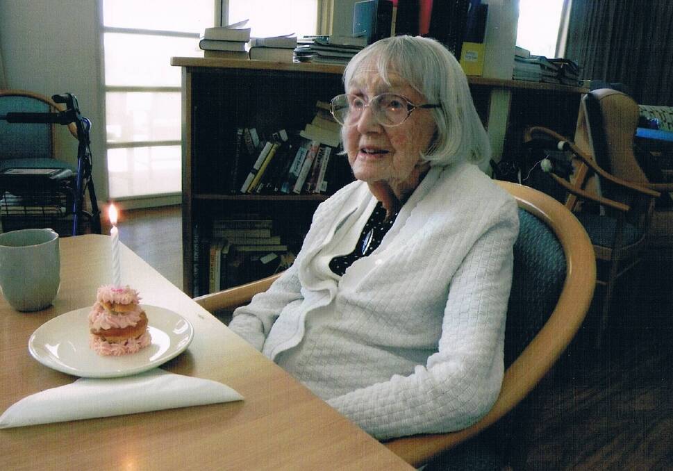 Nathalie Semmler celebrates her 101st birthday at Alf Herrmann Lodge.