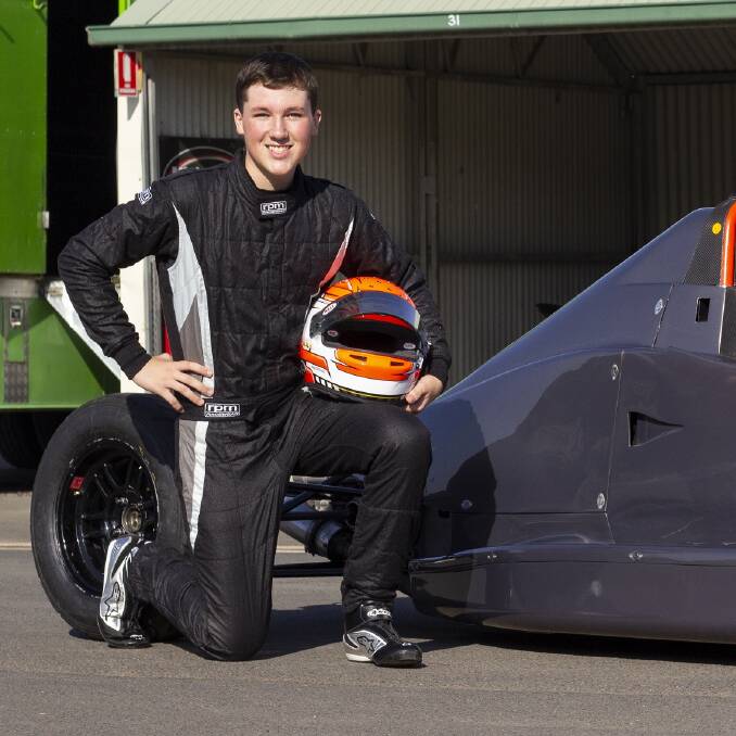 TRYING TO STAY BUSY: Leeton's Noah Sands had been looking forward to taking part in his first Australian Formula Ford Championship in 2020, but plans are still on hold due to COVID-19. Photo: Contributed 