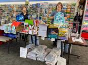 HERE TO HELP: Anna and Kim from the Leeton Newsagency can offer help and assistance with back to school shopping. Photo: Talia Pattison