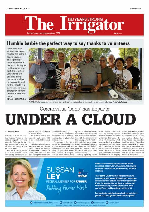 Looking back: Leeton's front pages of 2020, January-March | Photos